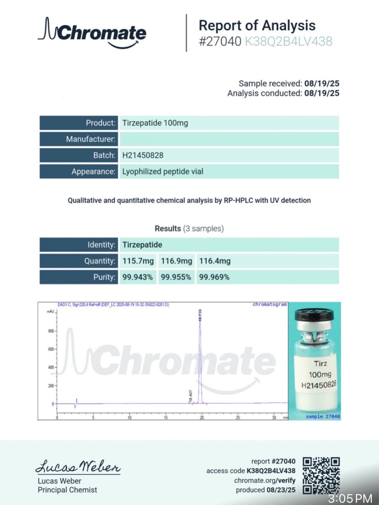 TIRZ 100mg